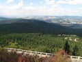 View from The hill near the TV transmitter JeÃâ¦ÃÂ¡tÃâÃ¢â¬Âºd in Liberec, Royalty Free Stock Photo